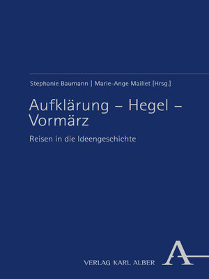 cover image of Aufklärung – Hegel – Vormärz